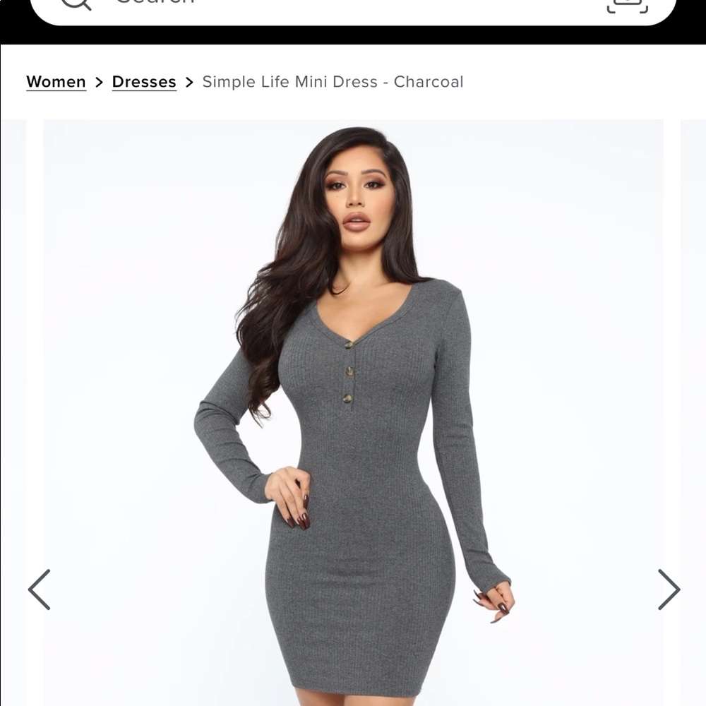 Fashion Nova “simple life mini dress”